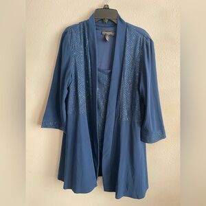 R&M Richards Elegant Blue Cardigan